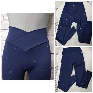 BEACH Riot silver star leggings size S